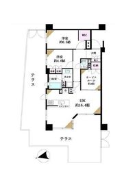 ヴィークコート市谷加賀町 1階 間取り図