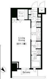 パークルージュ赤坂檜町 304 間取り図