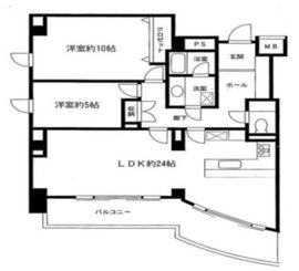 パティオ南麻布 601 間取り図