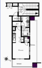 ドレッセ都立大学 8階 間取り図