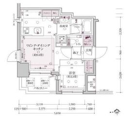 クリオラベルヴィ新御徒町 10階 間取り図