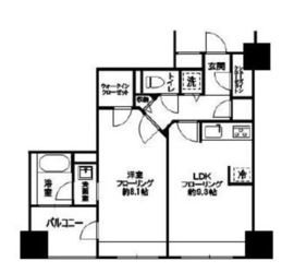 ブロードシティ東京 6階 間取り図