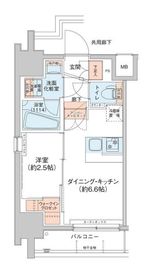 アジールコート新高円寺 201 間取り図