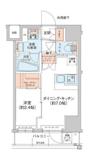 アジールコート新高円寺 202 間取り図