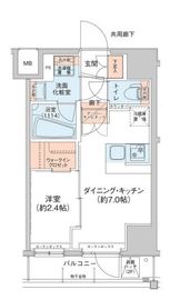アジールコート新高円寺 202 間取り図