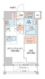 アジールコート新高円寺 204 間取り図