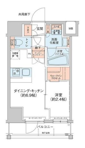 アジールコート新高円寺 503 間取り図