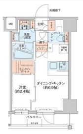 アジールコート新高円寺 205 間取り図