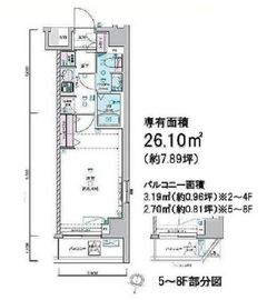 ジェノヴィア荻窪2スカイガーデン 2階 間取り図