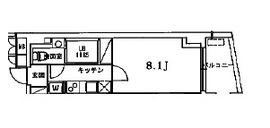 ヴォワリエ都立大学 301 間取り図