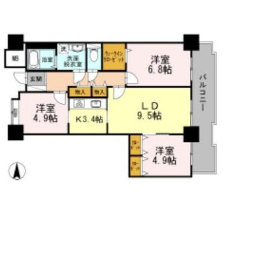 品川シーサイドビュータワー1 304 間取り図