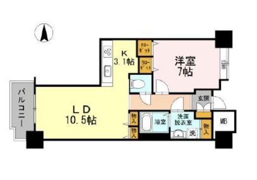 品川シーサイドビュータワー1 716 間取り図