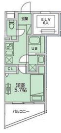 メホールシーティオ恵比寿 203 間取り図