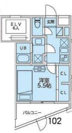 メホールシーティオ恵比寿 102 間取り図