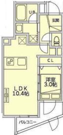 メホールシーティオ恵比寿 104 間取り図