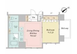 D'クラディアイヴァン御茶ノ水 2階 間取り図