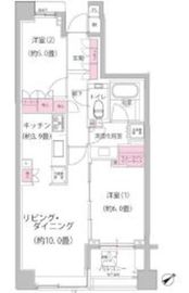 パークハウス目黒東山 4階 間取り図