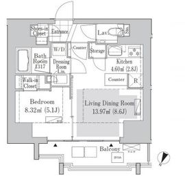 リブクオーレ神保町 401 間取り図