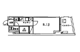 ヴォワリエ都立大学 302 間取り図