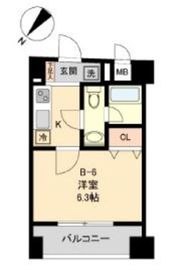 コモド水天宮レジデンス 407 間取り図