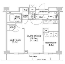 コンフォリア駒場 206 間取り図