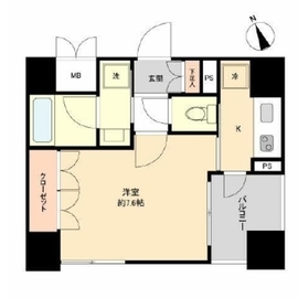 コンシェリア麻布十番 3階 間取り図