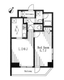 ホープシティ秋葉原 3F1 間取り図