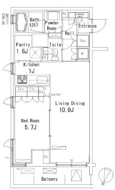 パークアクシス方南町 403 間取り図