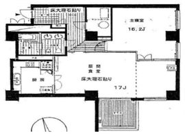 ペアシティルネッサンス 8階 間取り図