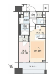 ドレッセ都立大学 2階 間取り図