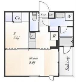 CUBES白金台 403 間取り図