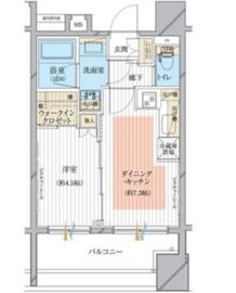 シティインデックス秋葉原 9階 間取り図