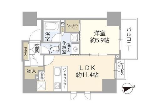 CONOE本郷三丁目 3階 間取り図