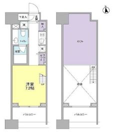 パークフラッツ中目黒 703 間取り図