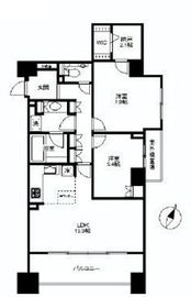 オリンピアード麻布霞坂 2階 間取り図