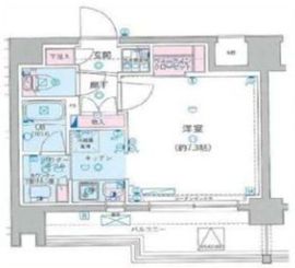 ジェノヴィア水天宮前スカイガーデン 6階 間取り図