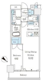 ミッドタワーグランド 11階 間取り図