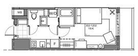 ハムレット三軒茶屋 202 間取り図