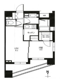 プライア渋谷 5階 間取り図