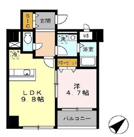 六本木レジデンス 203 間取り図