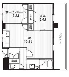 アーバンフラッツ芝浦 1003 間取り図