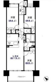 クレストシティレジデンス 9階 間取り図