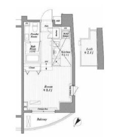 ブランシック白金台 1002 間取り図