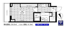 グランドコンシェルジュ六本木 10階 間取り図