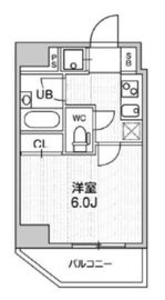 コンシェリア新橋 8階 間取り図