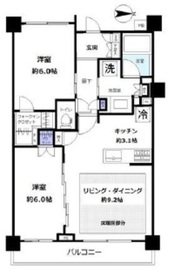 リビオレゾン清澄庭園 9階 間取り図