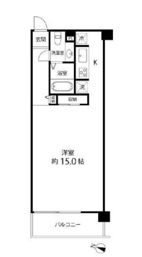 レガリア都立大レジデンス 4階 間取り図