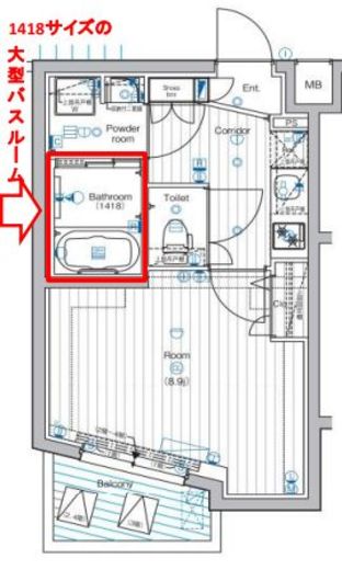 プレミアムキューブ中野 3階 間取り図