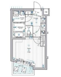 プレミアムキューブ中野 4階 間取り図