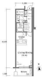 ルミークアン南麻布 606 間取り図